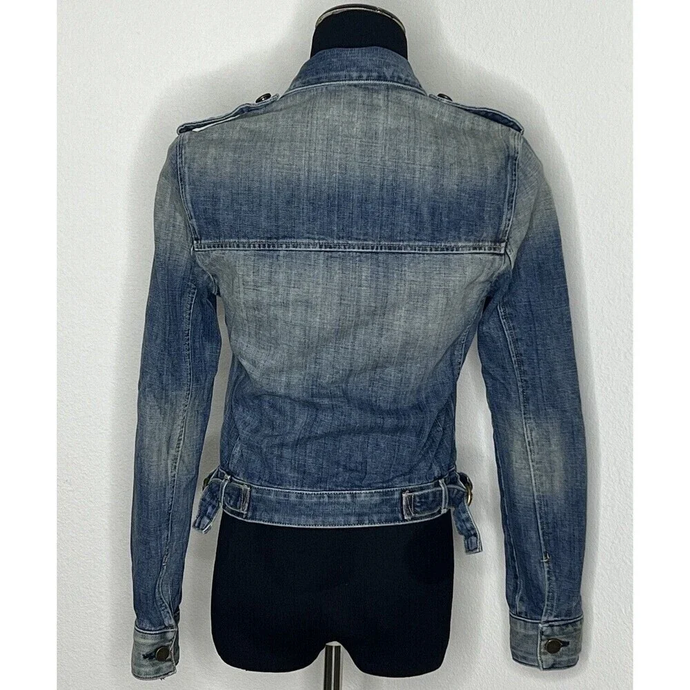 Kenneth Cole Women’s Juniors Denim Jacket Medium Wash‎ XS